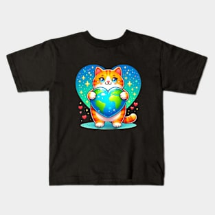 Love World Earth Day 2024 Everyday Kids T-Shirt